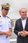 Dr. Aparício Carvalho realiza visita a navio assistencial da Marinha do Brasil