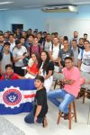 CALOUROS SÃO RECEPCIONADOS NA FACULDADE METROPOLITANA